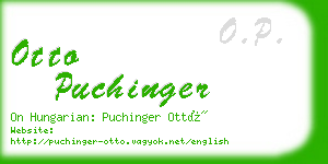 otto puchinger business card